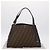 FENDI Zucca Canvas Shoulder Bag Black Brown - vista 12