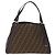 FENDI Zucca Canvas Shoulder Bag Black Brown - vista 13