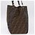 FENDI Zucca Canvas Shoulder Bag Black Brown - vista 4
