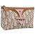 Christian Dior Romantic Pouch PVC Beige Silver