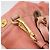 PRADA Hand Bag Vittero Dino Leather 2way Pink Gold - vista 21