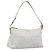 FENDI Zucchino Canvas Mamma Baguette Shoulder Bag Silver 8BR444