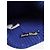 Acne Gorro acanalado azul con logotipo Large Face - vista 2