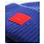 Acne Gorro acanalado azul con logotipo Large Face - vista 3