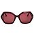 Isabel Marant Burgundy oversized hexagonal sunglasses