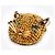 Gucci Broche tête de chat en cristal doré - vue 2