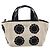 PRADA Hand Bag Canvas Denim 2way Beige Silver - vista 2