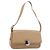 Salvatore Ferragamo Shoulder Bag Leather Beige Silver