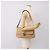 Salvatore Ferragamo Shoulder Bag Leather Beige Silver - vista 21