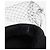Maison Michel Béret voile New Bonnie en feutre de laine noir - vue 6