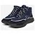 Chanel Sneakers alte in nylon e camoscio blu navy - taglia EU 39.5 - vista 2