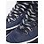 Chanel Sneakers alte in nylon e camoscio blu navy - taglia EU 39.5 - vista 6