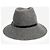 Weekend Max Mara Grauer Fedora-Hut aus Wolle - Ansicht 4
