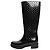 Louis Vuitton Botas de lluvia Drops Monogram grabadas en negro - size EU 36