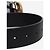 Gucci Ceinture large GG Marmont en cuir noir - vue 3