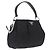 PRADA Bolso de Hombro Nylon Black Silver