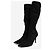 Chanel Bottes hautes en daim noir - taille EU 35.5 - vue 2