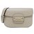 Gucci mala de ombro Horsebit 1955 em couro cinza