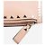 Valentino Clutch pouch grande Rockstud in pelle beige - vista 5