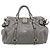Miu Miu Sac à Main en Cuir 2way Gris Or - vue 3
