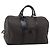 Céline CELINE Macadam Boston Bag PVC Black Gold Tone