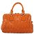 Miu Miu Matelasse Hand Bag Leather 2way Orange Gold - vista 2