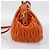 Miu Miu Matelasse Hand Bag Leather 2way Orange Gold - vista 3