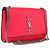 Autre Marque Saint Laurent Chain Shoulder Bag Leather Pink Silver