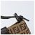 FENDI Zucchino Canvas Mamma Baguette Hand Bag Brown Silver - vista 17