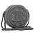 CHANEL Matelasse Chain Shoulder Bag Caviar Skin Gray Silver CC