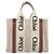 Chloé Chloe Woody Small Hand Bag Canvas Beige Brown - vista 2