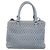 Miu Miu Matelasse Hand Bag Leather 2way Light Blue Silver - vista 2