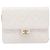 CHANEL Matelasse Shoulder Bag Lamb Skin White Gold Tone CC - vista 2