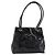 CHANEL COCO Mark Tote Bag Patent Black Gold Tone CC - vista 13