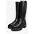 Hogan Black leather mid-calf boots - size EU 38 - view 2