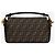 Fendi Bolso de hombro Baguette en jacquard FF marrón - vista 3