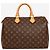 Louis Vuitton Borsa Speedy con manico in tela Monogram marrone - vista 3