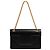 Autre Marque Sac à épaule Betty en cuir grainé de poudre noir