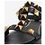 Valentino Sandali platform in pelle Black Roman Stud - size EU 39 - vista 3