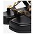 Valentino Sandali platform in pelle Black Roman Stud - size EU 39 - vista 5