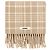 Jacquemus L'Echarpe Carro Schal beige kariert