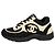 Chanel Sneakers in camoscio CC stampate nero e beige - taglia EU 40
