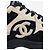 Chanel Sneakers in camoscio CC stampate nero e beige - taglia EU 40 - vista 5