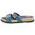 Chanel Sandali slide espadrillas CC in velluto blu - taglia EU 40