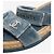 Chanel Sandali slide espadrillas CC in velluto blu - taglia EU 40 - vista 3