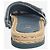 Chanel Sandali slide espadrillas CC in velluto blu - taglia EU 40 - vista 4