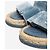 Chanel Sandali slide espadrillas CC in velluto blu - taglia EU 40 - vista 6
