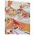 Hermès Carré 90 Bottes Story en soie crème et orange - vue 3