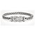 Fred Bracciale Force 10 in oro bianco e oro rosso con diamanti - vista 2