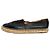 Chanel CC Espadrilles aus schwarzem Lammleder - Größe EU 42